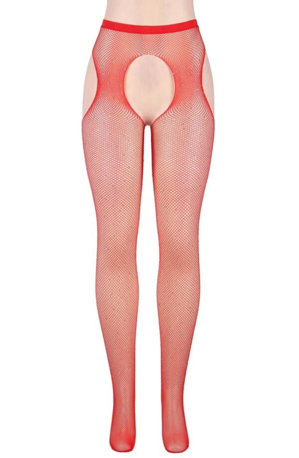 YesX YX850 Sparkly Fishnet Black